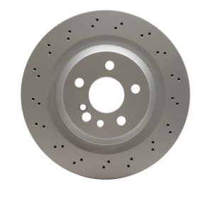 Mercedes-Benz CL55 AMG Brake Rotor (1) - Rear - R1 Concepts - GeoSPEC Rotor - Drilled - `03-`06